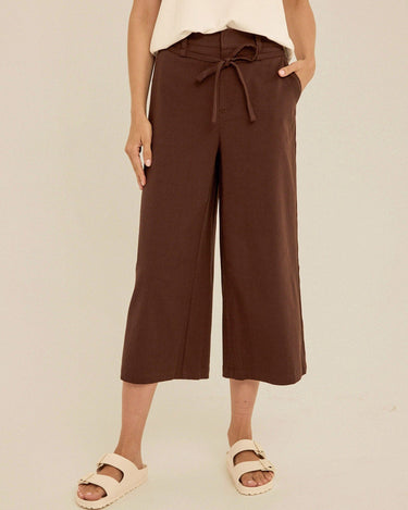 Bemmie Stretch Twill Relaxed Capri Pant Womens Bottoms Pants Threads 4 Thought 
