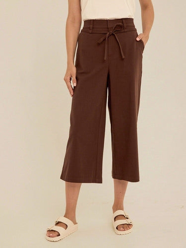 Bemmie Stretch Twill Relaxed Capri Pant Womens Bottoms Pants Threads 4 Thought 