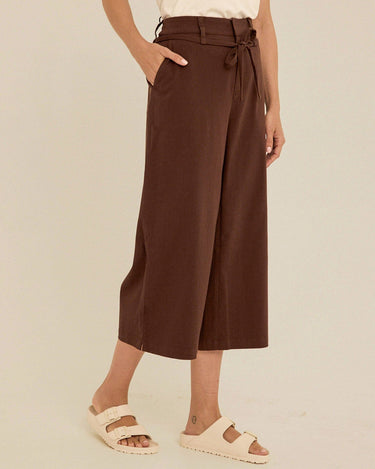 Bemmie Stretch Twill Relaxed Capri Pant Womens Bottoms Pants Threads 4 Thought 