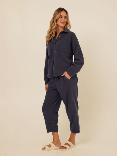 Chantel Mineral Wash Fleece Pant Womens Bottoms Sweatpants Threads 4 Thought 