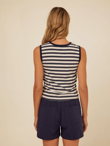Emilia Stripe Eco Jersey Tank Womens Tops Tanks Threads 4 Thought 