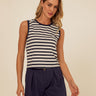 Emilia Stripe Eco Jersey Tank Womens Tops Tanks Threads 4 Thought 