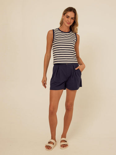 Emilia Stripe Eco Jersey Tank Womens Tops Tanks Threads 4 Thought 