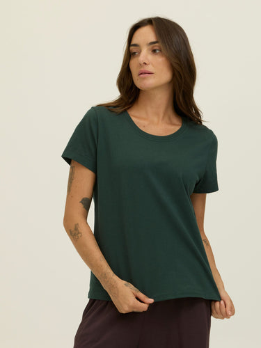 Emmy Essential Jersey Crew Tee Womens Tops Short Tee Threads 4 Thought 