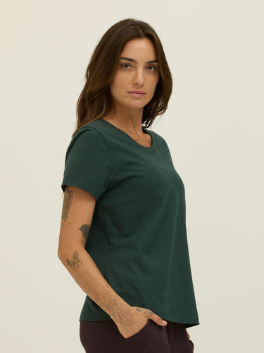 Emmy Essential Jersey Crew Tee Womens Tops Short Tee Threads 4 Thought 