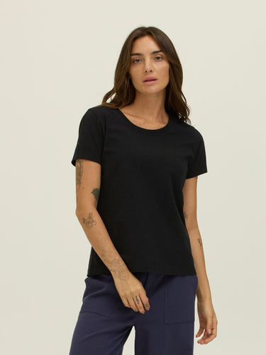 Core Organic Cotton Crew Neck Tee Womens Tops Short Tee Threads 4 Thought 