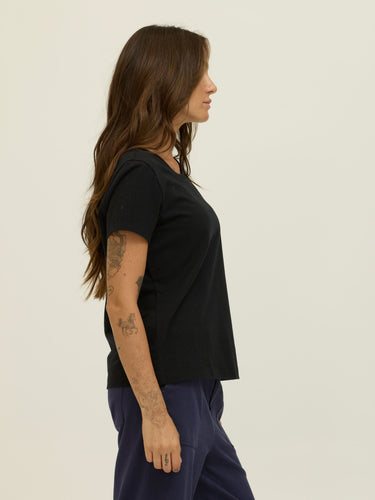 Core Organic Cotton Crew Neck Tee Womens Tops Short Tee Threads 4 Thought 