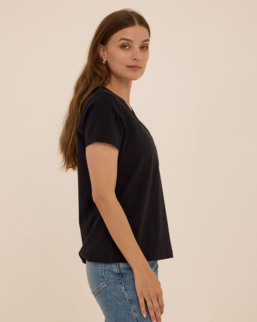 Emmy Essential Jersey Crew Tee Womens Tops Short Tee Threads 4 Thought 