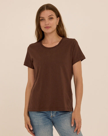 Emmy Essential Jersey Crew Tee Womens Tops Short Tee Threads 4 Thought 