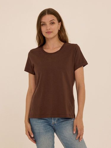 Emmy Essential Jersey Crew Tee Womens Tops Short Tee Threads 4 Thought 