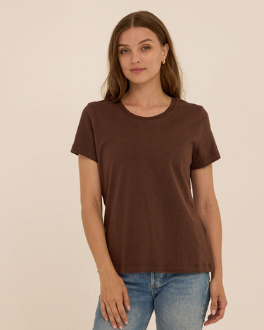 Emmy Essential Jersey Crew Tee Womens Tops Short Tee Threads 4 Thought 