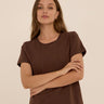 Emmy Essential Jersey Crew Tee Womens Tops Short Tee Threads 4 Thought 
