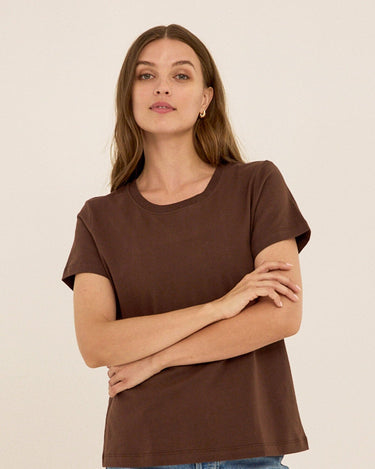 Emmy Organic Cotton Crew Tee Womens Tops Short Tee Threads 4 Thought 
