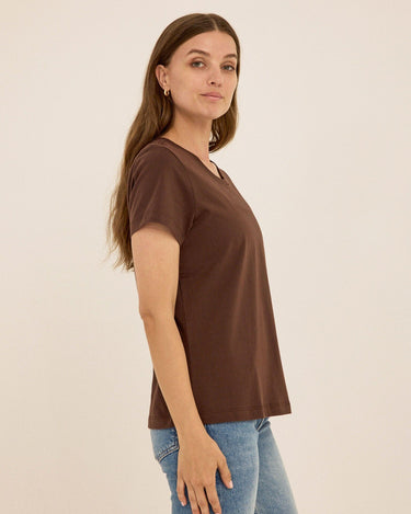 Emmy Organic Cotton Crew Tee Womens Tops Short Tee Threads 4 Thought 