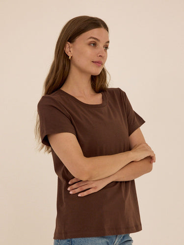 Emmy Essential Jersey Crew Tee Womens Tops Short Tee Threads 4 Thought 