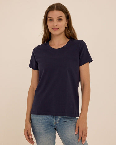 Emmy Essential Jersey Crew Tee Womens Tops Short Tee Threads 4 Thought 