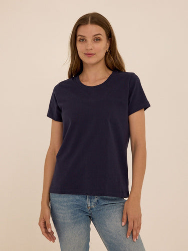 Emmy Essential Jersey Crew Tee Womens Tops Short Tee Threads 4 Thought 