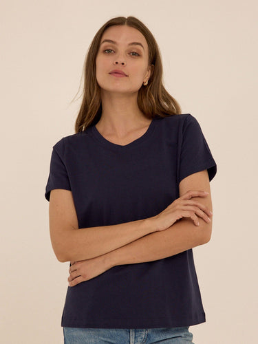 Emmy Essential Jersey Crew Tee Womens Tops Short Tee Threads 4 Thought 