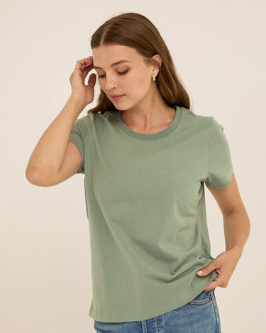 Emmy Organic Cotton Crew Tee Womens Tops Short Tee Threads 4 Thought 