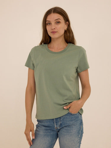 Emmy Essential Jersey Crew Tee Womens Tops Short Tee Threads 4 Thought 
