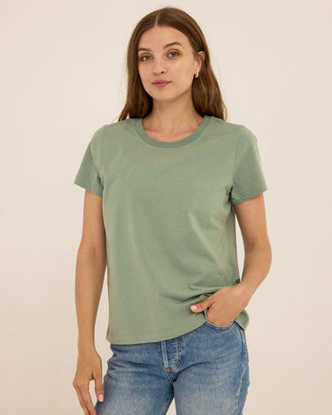 Emmy Organic Cotton Crew Tee Womens Tops Short Tee Threads 4 Thought 