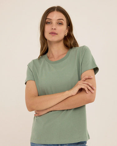 Emmy Organic Cotton Crew Tee Womens Tops Short Tee Threads 4 Thought 