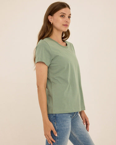 Emmy Organic Cotton Crew Tee Womens Tops Short Tee Threads 4 Thought 