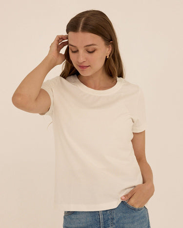 Emmy Essential Jersey Crew Tee Womens Tops Short Tee Threads 4 Thought 