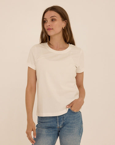 Emmy Essential Jersey Crew Tee Womens Tops Short Tee Threads 4 Thought 