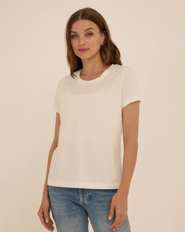 Emmy Essential Jersey Crew Tee Womens Tops Short Tee Threads 4 Thought 