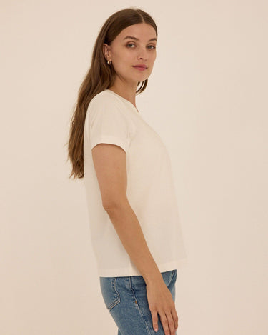 Emmy Essential Jersey Crew Tee Womens Tops Short Tee Threads 4 Thought 