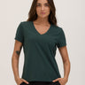 Aria Essential Jersey V-Neck Tee Womens Tops Short Tee Threads 4 Thought 