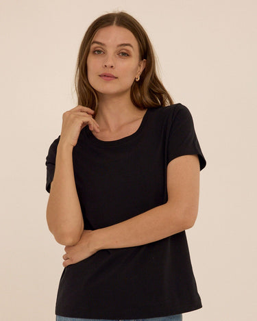 Emmy Essential Jersey Crew Tee Womens Tops Short Tee Threads 4 Thought 