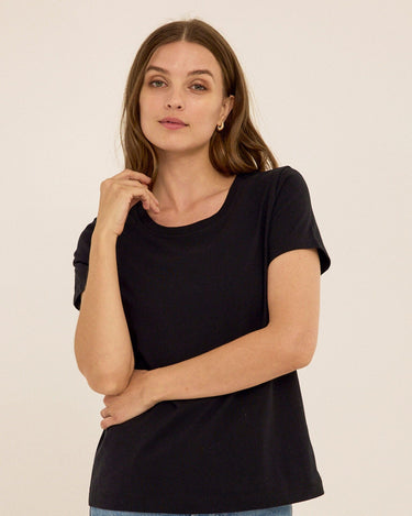 Emmy Organic Cotton Crew Tee Womens Tops Short Tee Threads 4 Thought 