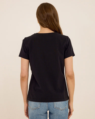 Aria Organic Cotton V-Neck Tee Womens Tops Short Tee Threads 4 Thought 