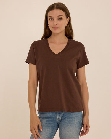 Aria Essential Jersey V-Neck Tee Threads 4 Thought 