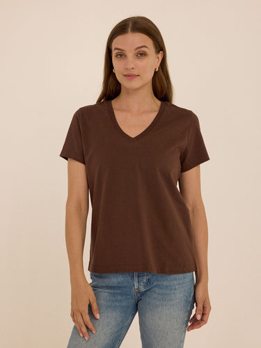 Aria Essential Jersey V-Neck Tee Threads 4 Thought 