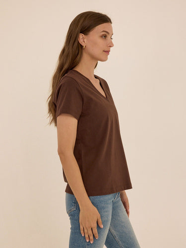 Aria Essential Jersey V-Neck Tee Threads 4 Thought 