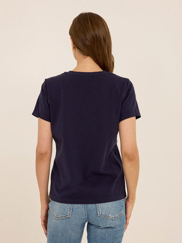 Aria Organic Cotton V-Neck Tee Womens Tops Short Tee Threads 4 Thought 