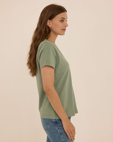 Aria Essential Jersey V-Neck Tee Threads 4 Thought 