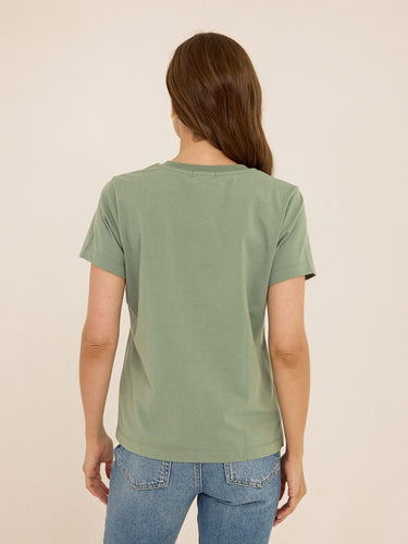 Aria Organic Cotton V-Neck Tee Womens Tops Short Tee Threads 4 Thought 