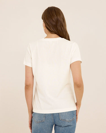 Aria Organic Cotton V-Neck Tee Womens Tops Short Tee Threads 4 Thought 