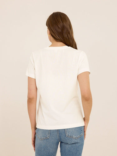 Aria Organic Cotton V-Neck Tee Womens Tops Short Tee Threads 4 Thought 