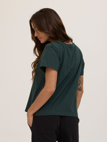 Beth Essential Jersey Pocket Tee Womens Tops Short Tee Threads 4 Thought 