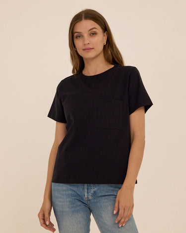 Beth Essential Jersey Pocket Tee Womens Tops Short Tee Threads 4 Thought 