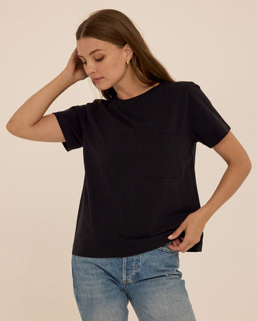 Beth Essential Jersey Pocket Tee Womens Tops Short Tee Threads 4 Thought 