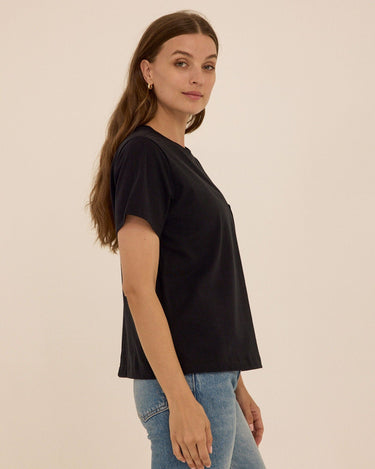 Beth Essential Jersey Pocket Tee Womens Tops Short Tee Threads 4 Thought 