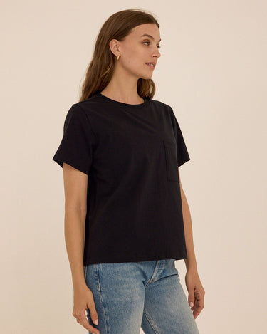Beth Essential Jersey Pocket Tee Womens Tops Short Tee Threads 4 Thought 