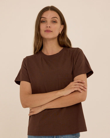 Beth Essential Jersey Pocket Tee Threads 4 Thought 