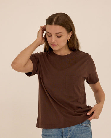 Beth Essential Jersey Pocket Tee Threads 4 Thought 